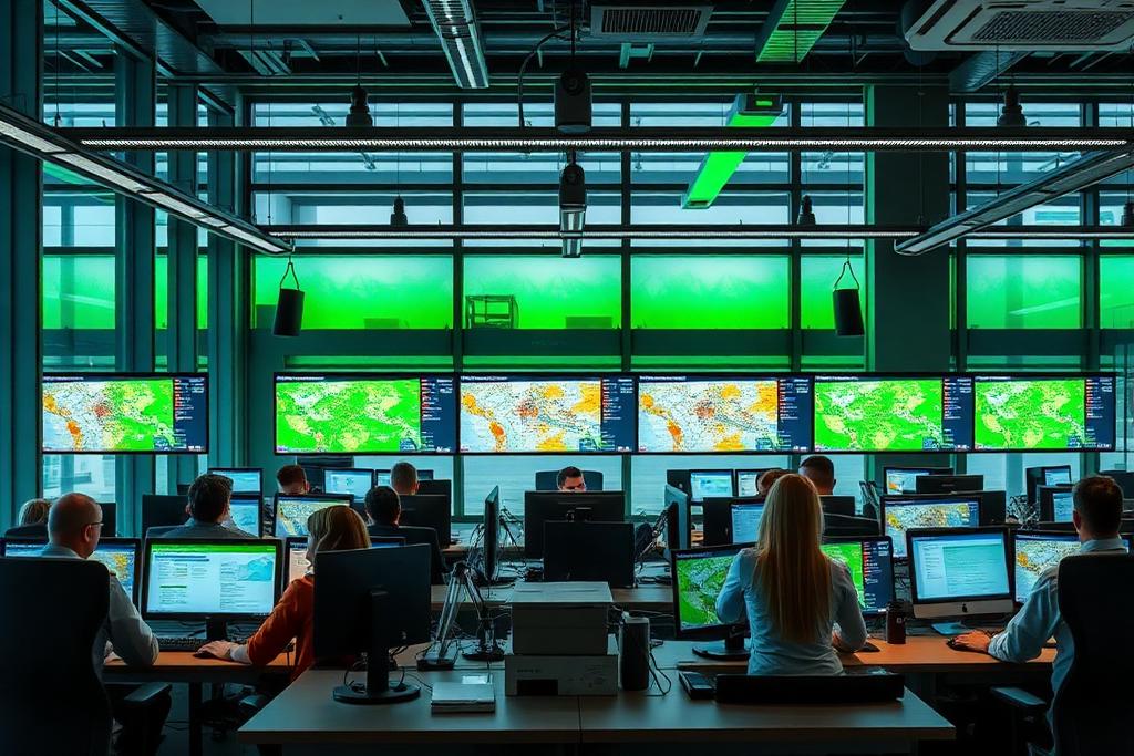 DPN Logistics dispatch team monitoring freight operations on multiple screens